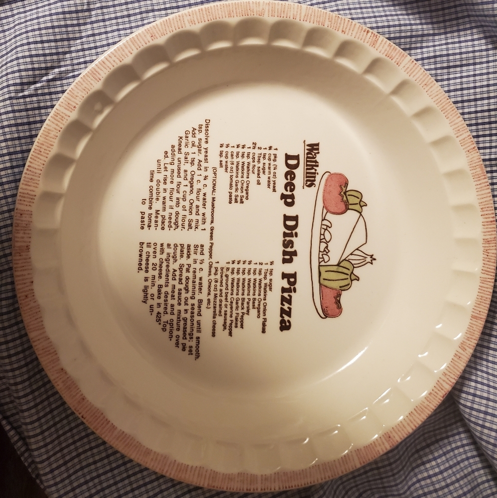 WATKINS DEEP DISH PIZZA BAKING DISH.